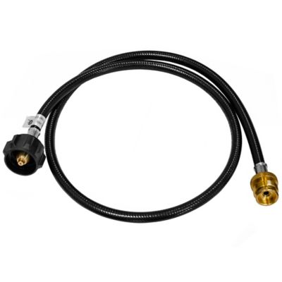 Feasto 4 ft. Propane Adapter Hose, 1 lb. to 20 lb. Certified Converter, Connects 1 lb. Appliances to 20 lb. Tank