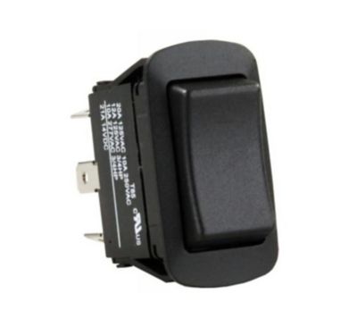 JR Products On-Off-On Multi Purpose Switch, Black, 13845