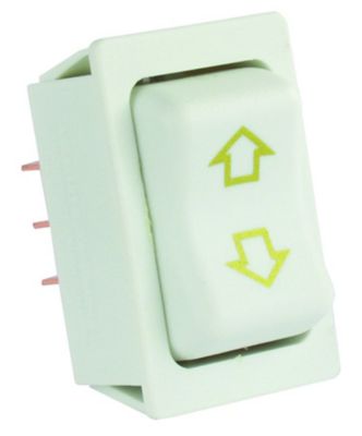 JR Products Slide Out Switch, 12V, White, with Bezel, 12095