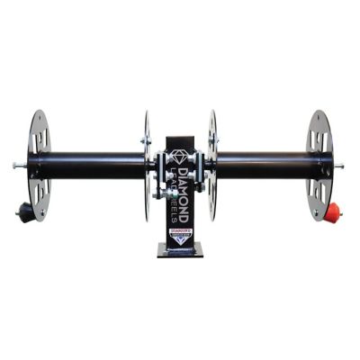 Image showing  Welding Lead Reel, HD, 10 in. Black, Steel, Fixed Side x Side