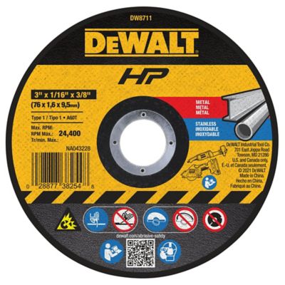 DEWALT 3 x 1/16 x 3/8in. A60T