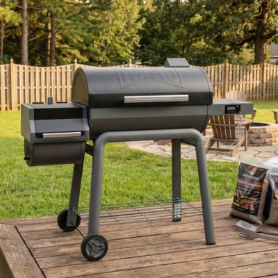 Feasto 30 in. Heavy-Duty Charcoal Grill with Offset Smoker - Digital Temperature Control & 2 Meat Probes, 832 Sq. In.