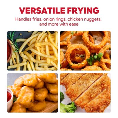 Image showing 6 th Feasto 90,000 BTU Dual Basket Propane Turkey Fryer with Folding Side Shelf & Hooks