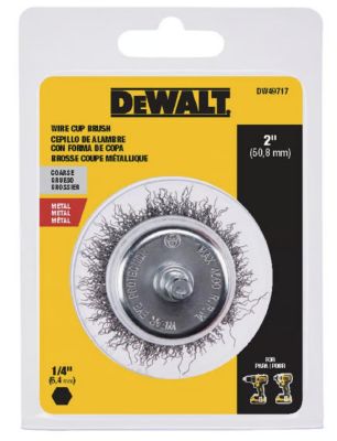DEWALT Brush 2 x 1/4 in. Crs Wirecup
