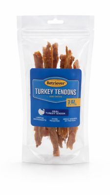 Retriever Turkey Tendon Dog Chew Treats, 3 oz.