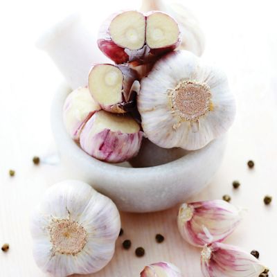 Image showing  Garlic Softneck Silverskin Inchelium Red, Set of 5 Bulbs