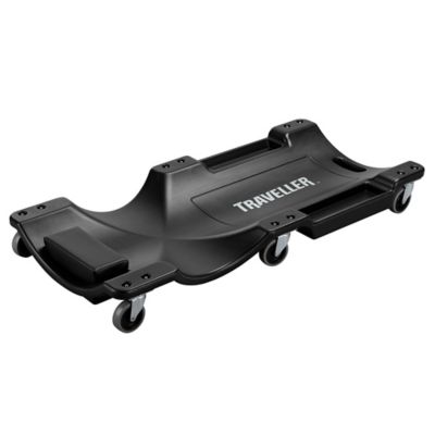 Traveller Ergonomic Plastic Creeper, Black