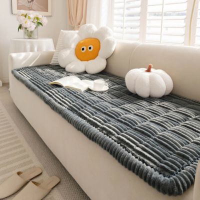FunnyFuzzy Soft Flannel Breathable Sofa Seat Pad, 35.4 x 63in.