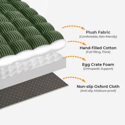 Image showing  Soft Flannel Breathable Sofa Seat Pad, 35.4 x 63in.