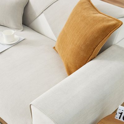 Image showing  Herringbone Chenille Couch Covers, 35.4 x 70.9in.