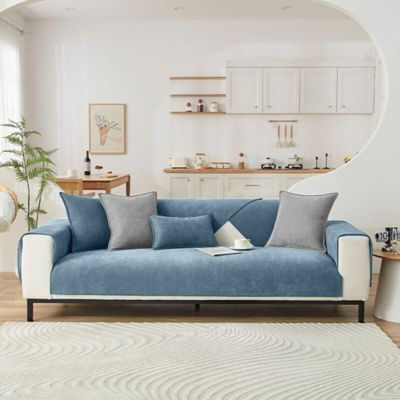 Image showing  Herringbone Chenille Couch Covers, 35.4 x 82.7in.