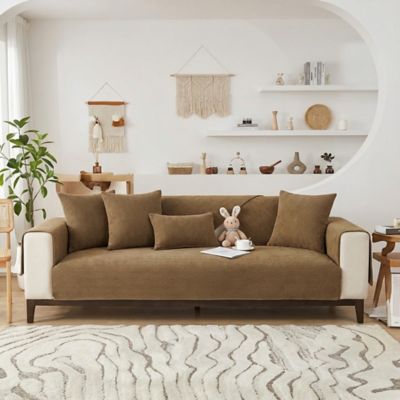 Image showing  Herringbone Chenille Couch Covers, 27.6 x 27.6in.