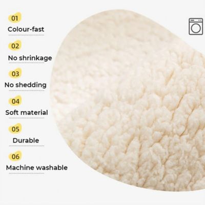 Image showing  Fau x Sherpa Fleece Couch Cover Protector, 35.4 x 82.7in.