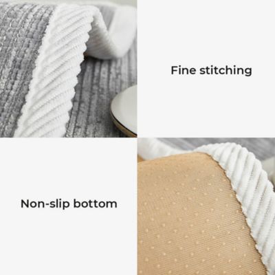 Image showing 3 th FunnyFuzzy Antimicrobial Striped Chenille Couch Cover, 35.4 x 35.4in.