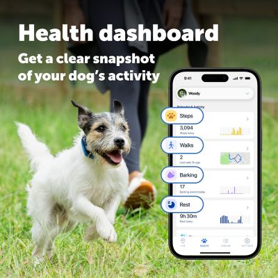 Image showing  GPS Dog Tracker, Real-Time Tracking, Escape Alerts and Notifications, Activity Monitoring, Subscription Required
