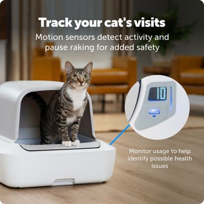 Image showing 5 th PetSafe ScoopFree Crystal Pro Self-Cleaning Cat Litter Box System, Enclosed Front-Entry, Includes 1 Crystal Litter Tray