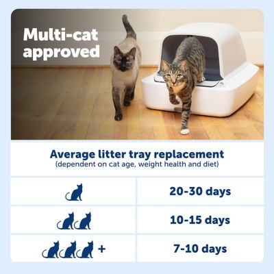 Image showing 7 th PetSafe ScoopFree Crystal Pro Self-Cleaning Cat Litter Box System, Enclosed Front-Entry, Includes 1 Crystal Litter Tray