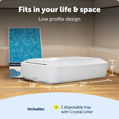 Image showing 6 th PetSafe ScoopFree Crystal Plus Automatic Self-Cleaning Cat Litter Box System, Not Enclosed, Includes 1 Crystal Litter Tray