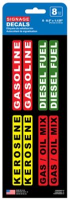 Chroma New Fuel Signage 3.5 x 10.5 4 pc. Decal Kit