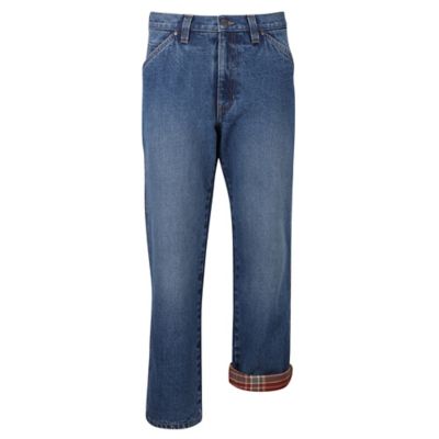 Blue Mountain Men's Relaxed Fit Flannel-Lined Jeans