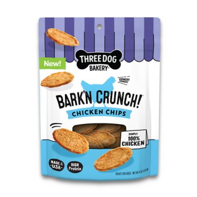 Three Dog Bakery Bark'n Crunch Chicken Chips, Original 4 oz.