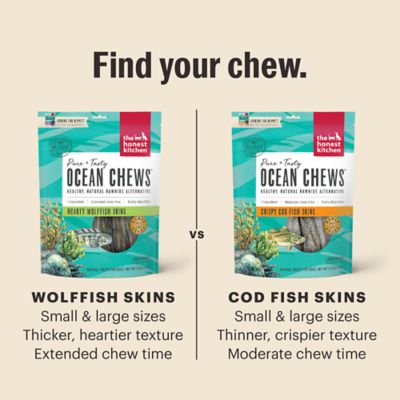 Image showing  Beams Ocean Chews, Wolffish Large 6 oz. Pouch