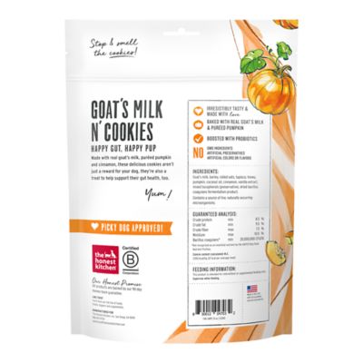 Image showing  Goat's Milk N' Cookies, Slow-Baked with Pumpkin 8 oz. Pouch