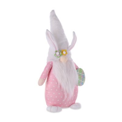 Image showing  Plush Easter Bunny Gnome Shelf Sitter, Set of 2
