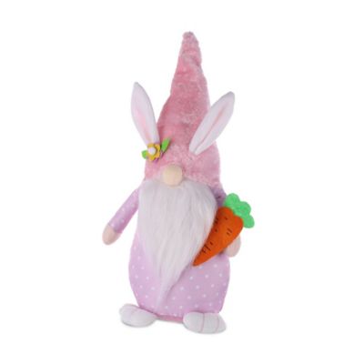 Image showing  Plush Easter Bunny Gnome Shelf Sitter, Set of 2