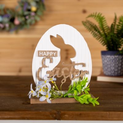 Image showing  Happy Easter Rabbit Tabletop Sign