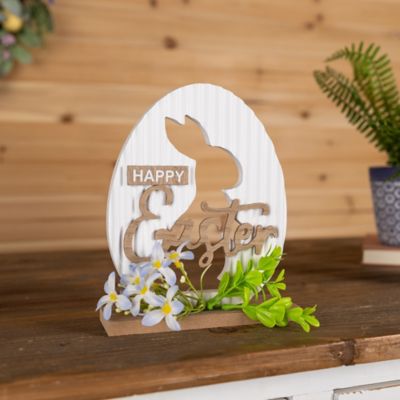Image showing  Happy Easter Rabbit Tabletop Sign