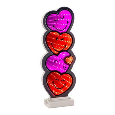 Image showing SmileyWorld Heart Stack Ekkolight 12 in. H