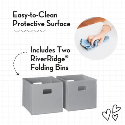 Image showing  Kids Art Activity Table with 2 pc. Bins, Gray