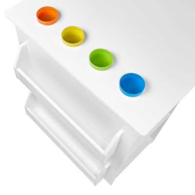 Image showing 7 th RiverRidge Home Kids Art Activity Table with 2 pc. Bins, Gray