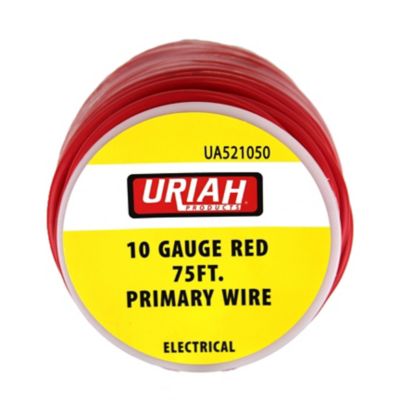 Uriah Products Wire 10 AWG Stranded 75 ft., Red