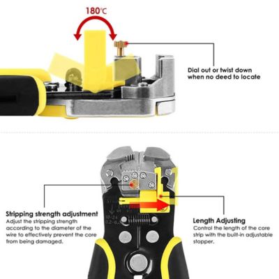 Image showing  Wire Stripper/Cripmer, Auto Adjust 10-22 AWG