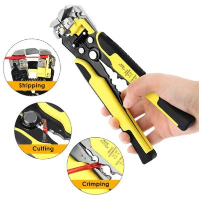 Image showing  Wire Stripper/Cripmer, Auto Adjust 10-22 AWG