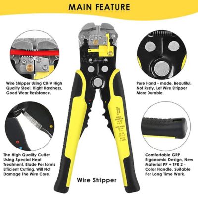 Image showing  Wire Stripper/Cripmer, Auto Adjust 10-22 AWG