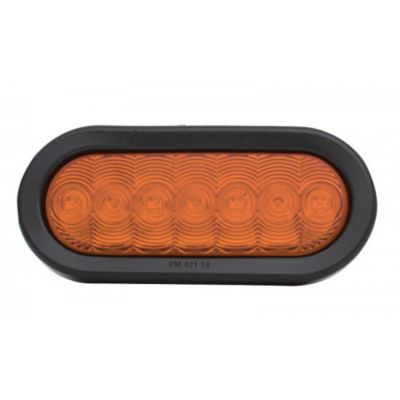 Uriah Products Marker Light, 6-1/2 x 2-1/2 in. Oval LED, with Grommet and Plug