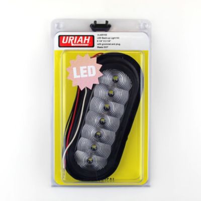 Image showing  Back-up light, 6.5 x 2.5in. Oval LED, with Grommet and Plug