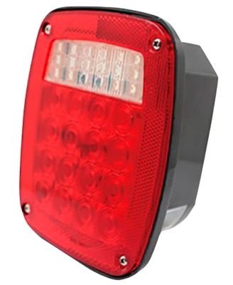 Uriah Products 12 V Stop/Tail/Turn Universal LED Trailer/Truck Light, With Backup Light