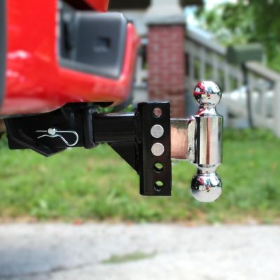 Image showing  Steel-Tow Ball Mount, Adjustable Dual Ball 2 & 2-5/16 in., 5 in. Drop