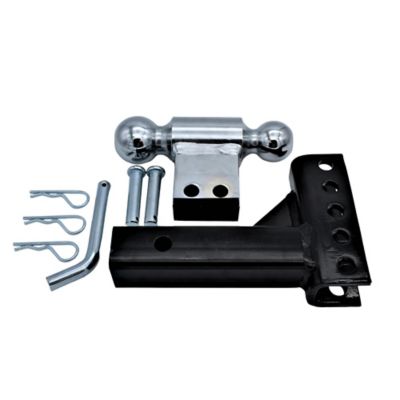 Image showing  Steel-Tow Ball Mount, Adjustable Dual Ball 2 & 2-5/16 in., 5 in. Drop