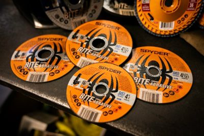 Image showing 4 th Spyder 4 in. Bonded Ceramic Abrasive Cut-Off Wheel (Type 1, 5/8 in. Arbor)