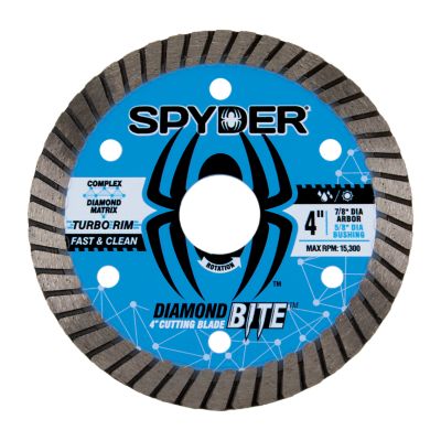 Spyder 4 in. Wet/Dry Turbo Diamond Saw Blade