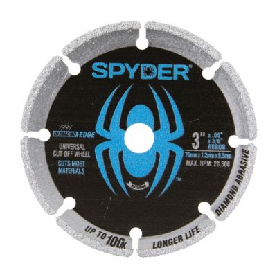 Image showing 0 th Spyder 3 in. Diamond Cut-Off Wheel