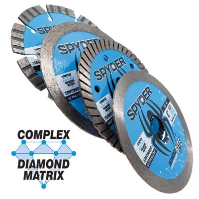 Image showing 3 th Spyder 10 in. Wet/Dry Turbo Diamond Saw Blade