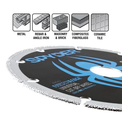 Image showing 2 th Spyder 7 in. Diamond Cut-Off Wheel