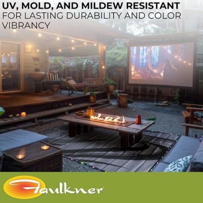 Image showing  Modern Swish Design 18 x 9 ft. LED Lighted Patio Mat, 53025