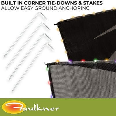 Image showing 5 th Faulkner Modern Swish Design 18 x 9 ft. LED Lighted Patio Mat, 53025